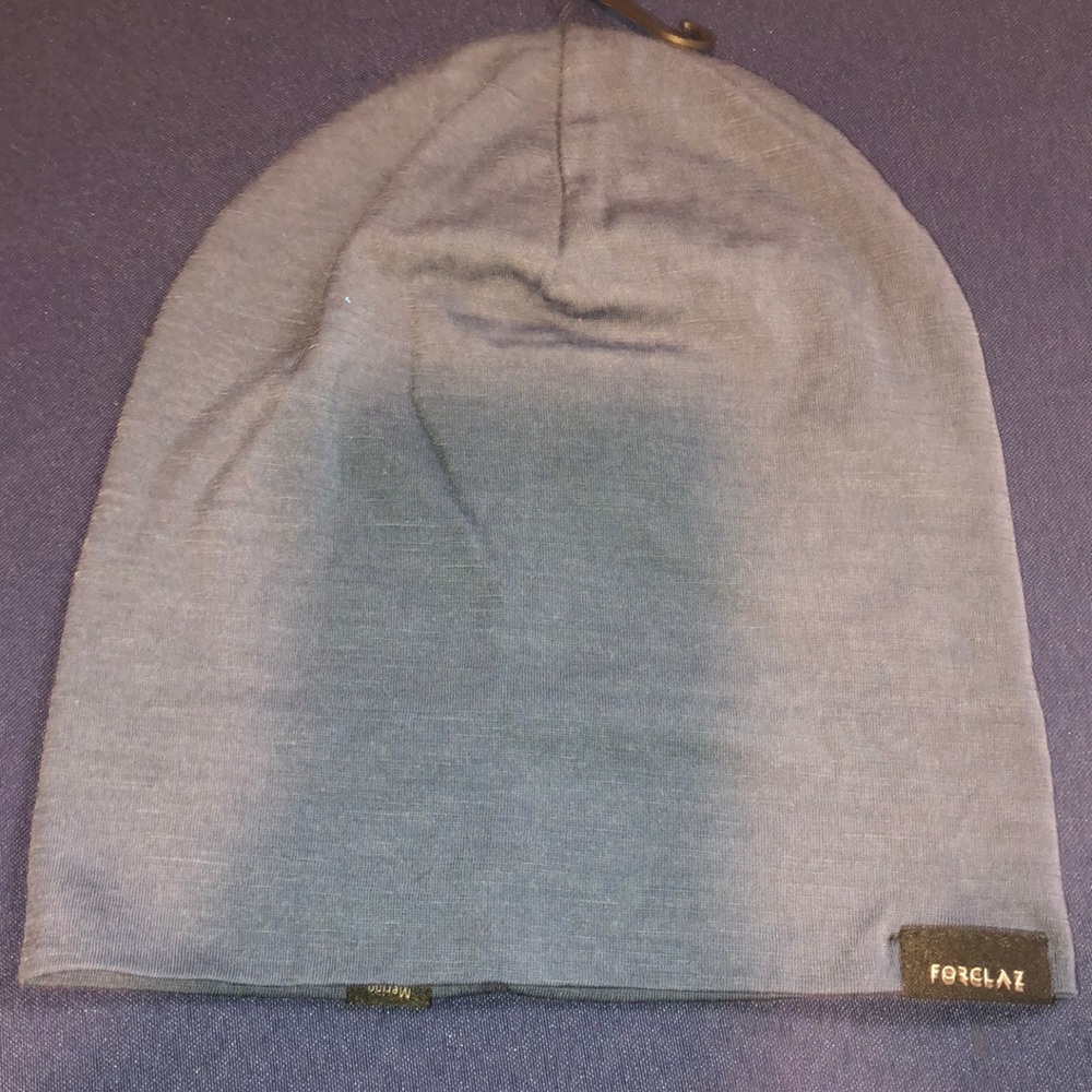 Forclaz blue beanie NWOT one size